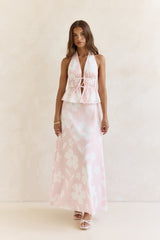 Shining Lights Neckholder-Top Rosa