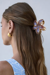 Frangipani Duft Haarspange Braun