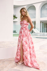 Dainty Events Trägerloses Maxikleid Pink