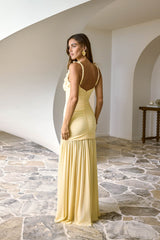 Luxe Lady Glow Maxikleid Gelb