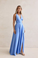 Geheime Spaziergänge Maxikleid Blau