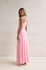 Lost In Dreams Netz-Maxikleid Pink
