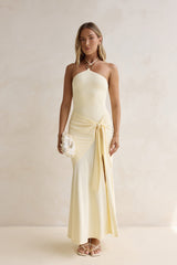 Crystal Sands Neckholder Maxikleid Gelb