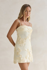 Bar-Minikleid Gelb