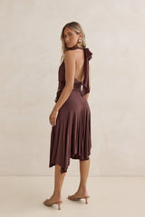 Dreamy Shores Neckholder-Top Braun