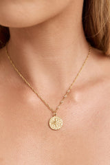 Sanddollars Halskette Gold