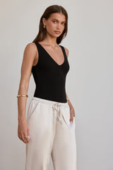 BASE Luxe Rib Effortless Essentials Bodysuit Schwarz