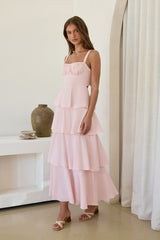 Maxikleid „In Your Orbit“ Rosa