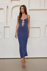 Normani Midikleid Steel