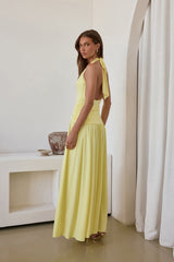 Bewitched By Light Neckholder Maxikleid Gelb