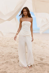 Laidback Lover trägerloses Set Creme