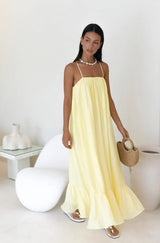 Limoncello Spritz Maxikleid Gelb