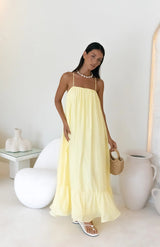 Limoncello Spritz Maxikleid Gelb