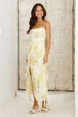 Poetic Charm Midikleid Gelb