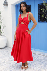 Maxikleid Cherry Kisses Rot