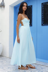 Sommertraum Maxikleid Blau