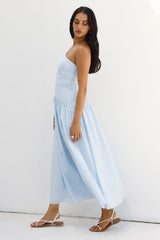 Lexi Love One-Shoulder Maxikleid Blau