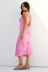 SNDYS Rosa Midikleid Pink
