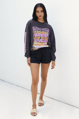 Das Stacked L/S Tee Worn Black