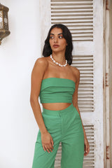 In Hindsight Crop Top Grün