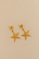 18K Vergoldete Seestern-Magie-Ohrringe Gold