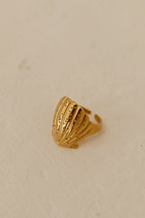 18K Vergoldeter Schimmernder Schatzring Gold