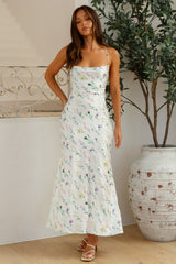 Blumenfee Maxikleid Weiß