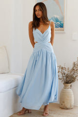 Azure Horizon Maxikleid Blau