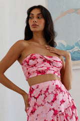 Horizon Waves Cropped Top Pink