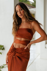 Braunes Crop Top "Needing You"