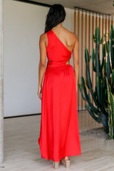 Wir haben dieses Gefühl Maxikleid Rot