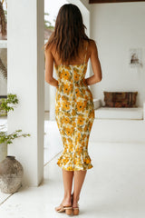 Espresso Drip Midikleid