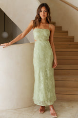Cascalone Maxi-Kleid Salbeigrün