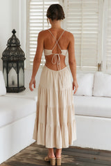 Maxikleid Got The Sun Beige