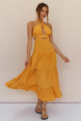 Morgentau Maxikleid Orange