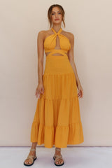 Morgentau Maxikleid Orange