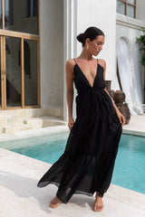 Dance In The Dark Neckholder Maxikleid Schwarz