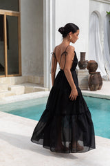 Dance In The Dark Neckholder Maxikleid Schwarz