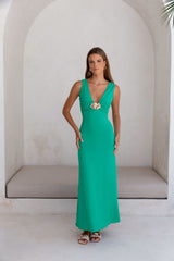 Maxikleid „Coastal Caprice“ in Grün
