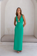 Maxikleid „Coastal Caprice“ in Grün