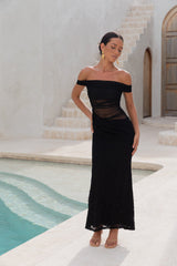 Emery Maxikleid Schwarz