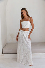 Ocean Air Oasis Crop Top Weiß