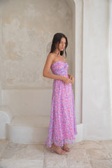 Trägerloses Maxikleid „Upon The Moon“ in Lila