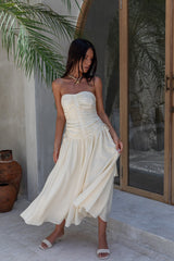 Zori Maxikleid Creme
