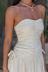 Zori Maxikleid Creme
