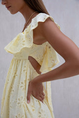 True Blooms Mini Dress Gelb