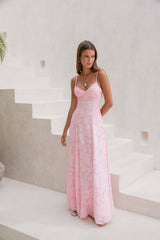 Lost In The Skies Maxikleid Pink