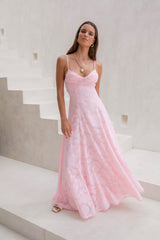 Lost In The Skies Maxikleid Pink