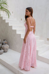 Lost In The Skies Maxikleid Pink