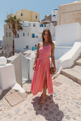 HELLO MOLLY Walks By The Sunrise Maxikleid Koralle